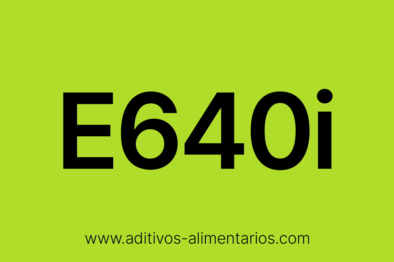 Aditivo Alimentario - E640i - Glicina