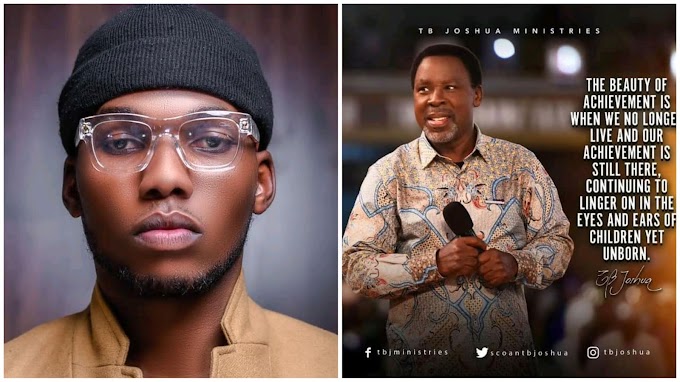 Singer Victor AD Pen Down Tribute to Late Prophet T.B Joshua 