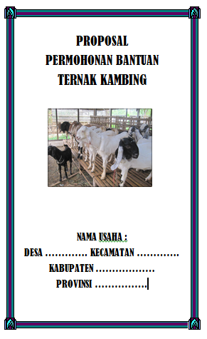 Contoh Proposal Permohonan Bantuan Ternak Kambing