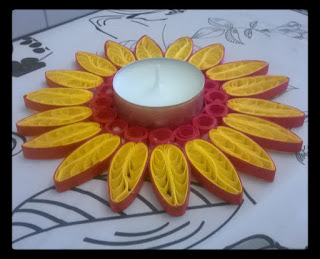 Porta candele girasole