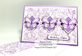 Botanical Butterfly Card For Card Sketch Challenge #SFA Nigezza Creates Stampin' Up!