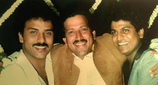 Vishnuvardhan with Ravichandran and Shivrajkumar 