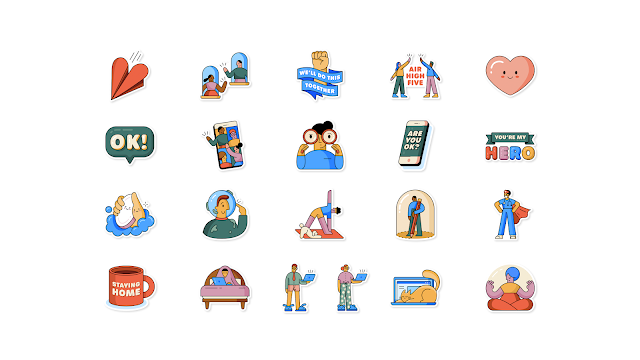 WhatsApp partners with WHO to create the "Together at Home" sticker pack