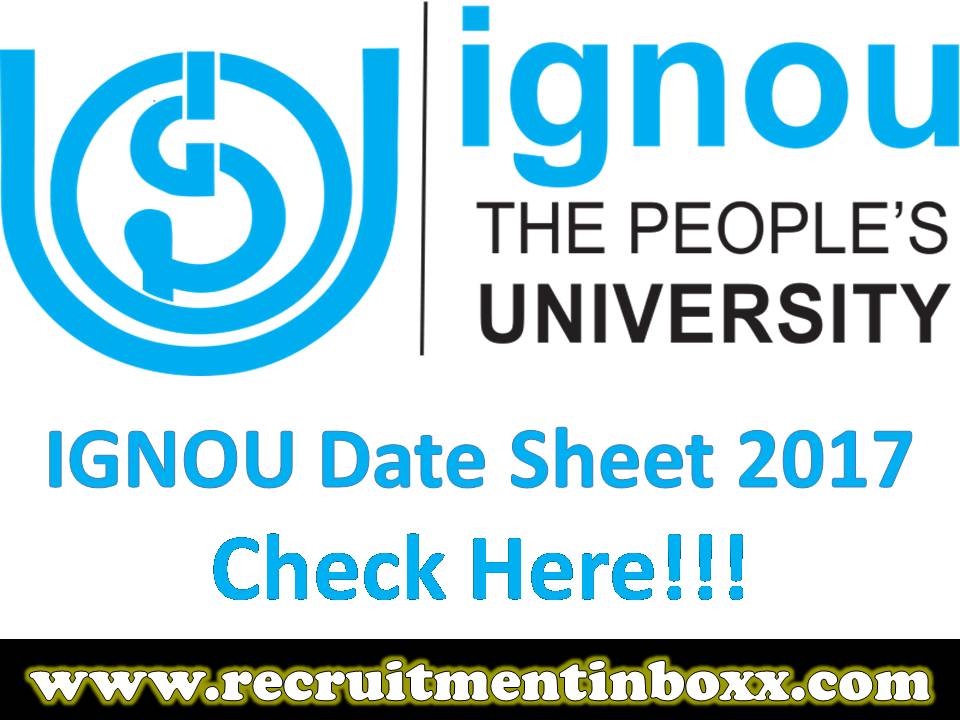 IGNOU Date Sheet