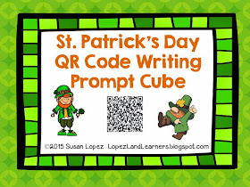 https://www.teacherspayteachers.com/Product/St-Patricks-Day-QR-Code-Writing-Prompt-Cube-1761660
