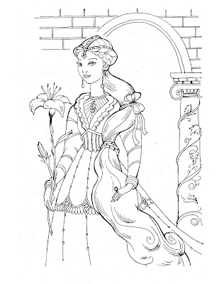 coloring pages disney princesses. disney princess and the frog
