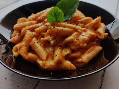 healthy durum wheat pasta recipe made with cashew paste