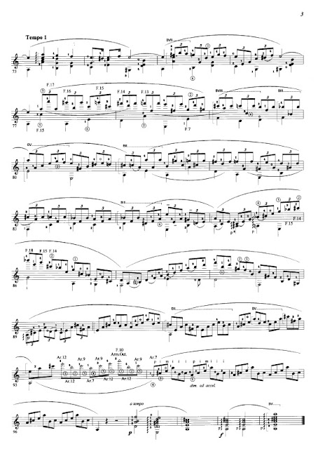 Partitura Guitarra Frederic Chopin