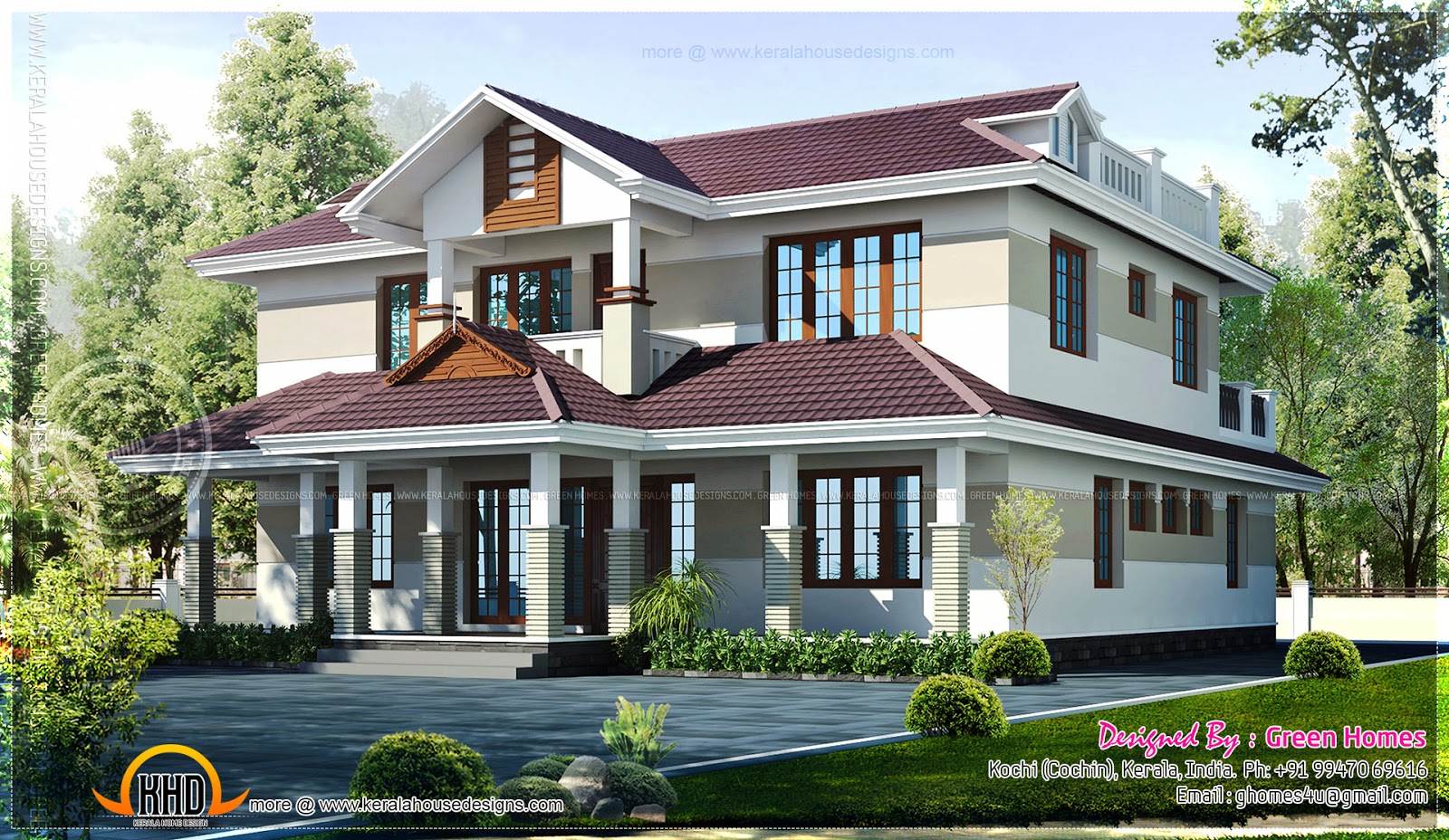 Beautiful Kerala  home  in 228 square meter Home  Kerala  Plans 