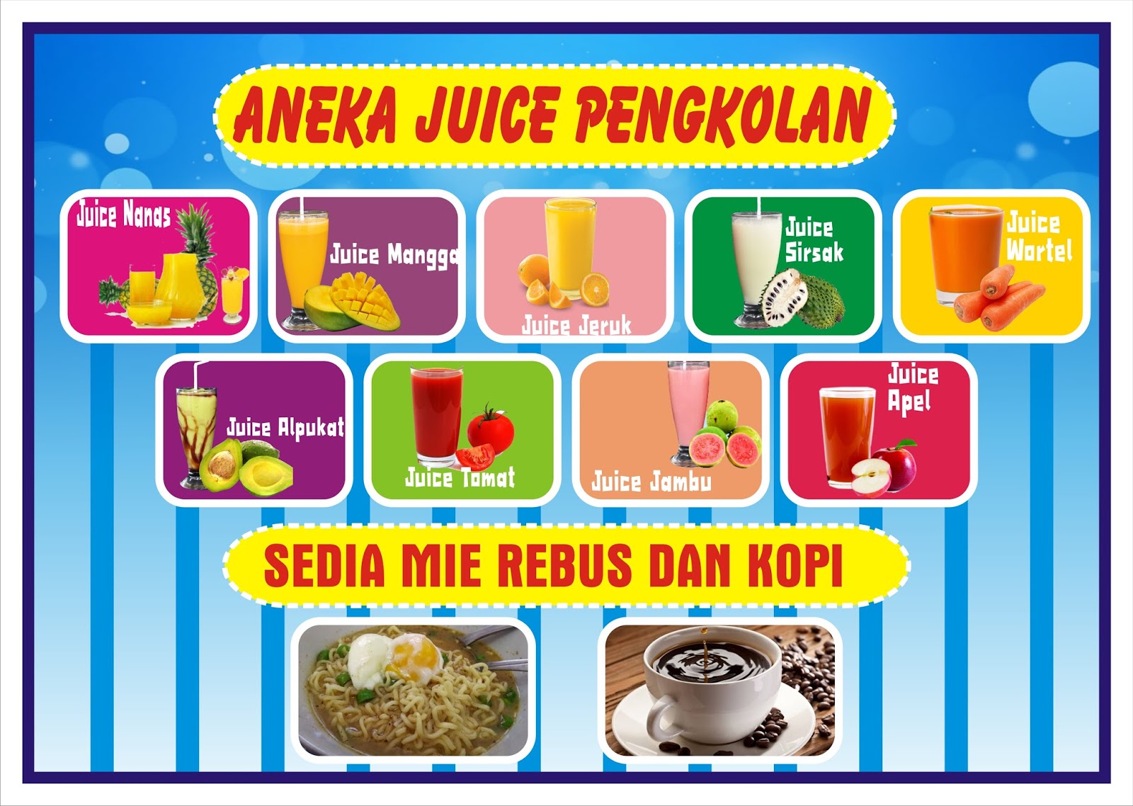  Contoh  Spanduk  Aneka Jus cdr KARYAKU