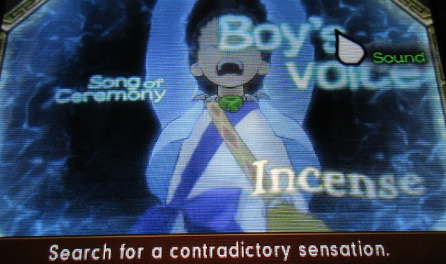 Phoenix Wright Ace Attorney Spirit of Justice demo Boy's Voice Ahlbi Ur'gaid contradictory sensation Pool of Souls Divination Séance