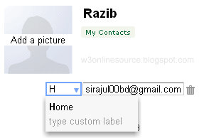 Updated Gmail contacts