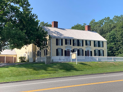 View of the front of the Major-General Artemas Ward home with two front doors and two chimneys