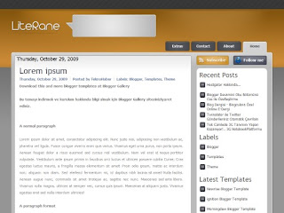 literane, blogger templates, wp to blogger themes