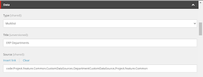 Sitecore multi list code data source