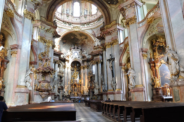 Looking down the central aisle