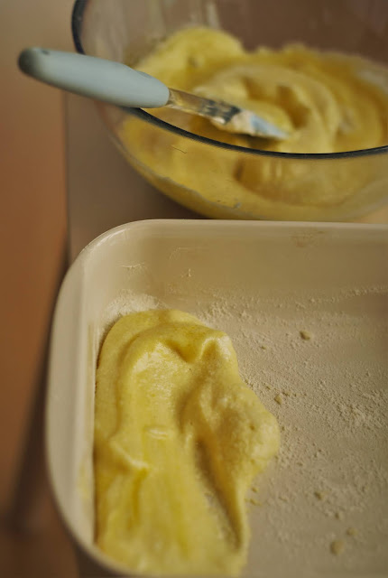 Bake in a square pan