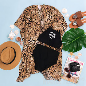 leopard beach cover up