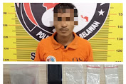 Sempat Berusaha Melarikan Diri, Sat Narkoba Polres Pelabuhan Belawan Tangkap Pengedar Shabu di Nelayan Indah