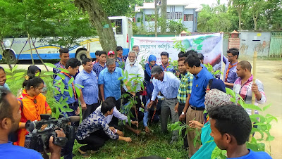 সরকারি আজিজুল হক কলেজে বৃক্ষ রোপন কর্মসূচীর উদ্বোধন