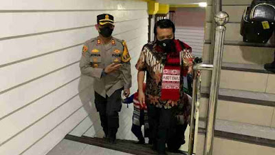 Kapolres Samosir ,Sambut Kedatangan Kunjungan Ketua Mahkamah Agung Republik Indonesia Beserta Rombongan.