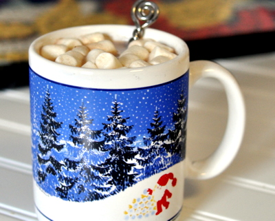 Homemade Hot Chocolate Mix ♥ KitchenParade.com. How to make it from scratch for a crowd, for home, for gifts.