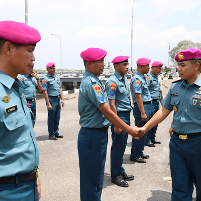 21 Prajurit Yonmarhanlan I Resmi Menyandang Pangkat Baru Satu Tingkat Lebih Tinggi