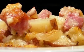 SANDRA'S HAM and POTATOES AU GRATIN