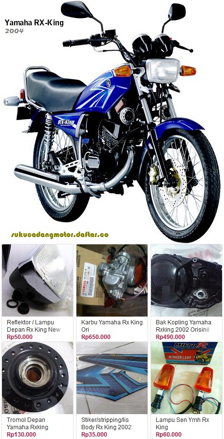 Daftar Harga Sparepart Yamaha Rx King