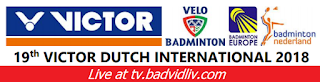 Victor Dutch International 2018 live streaming