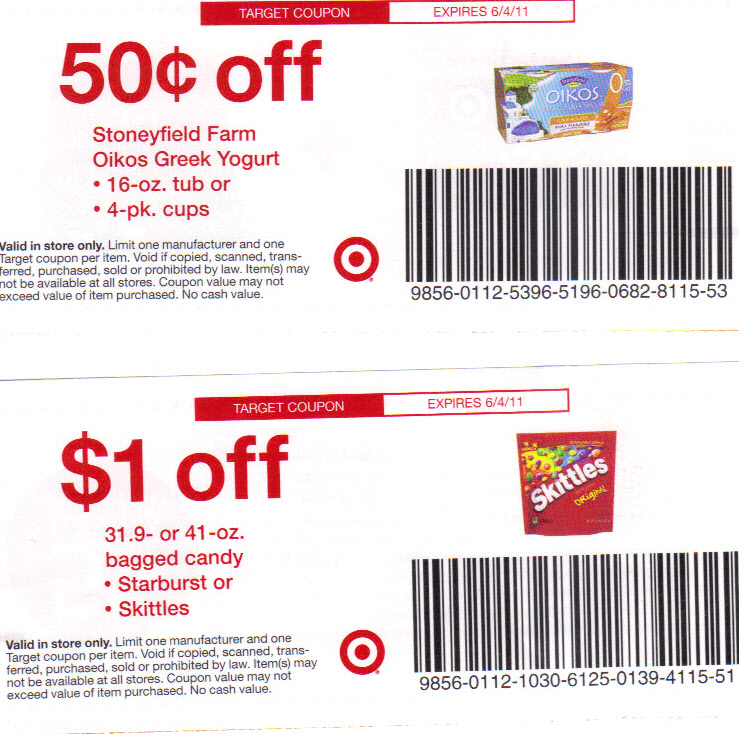 target store coupon. a Target store mailer with