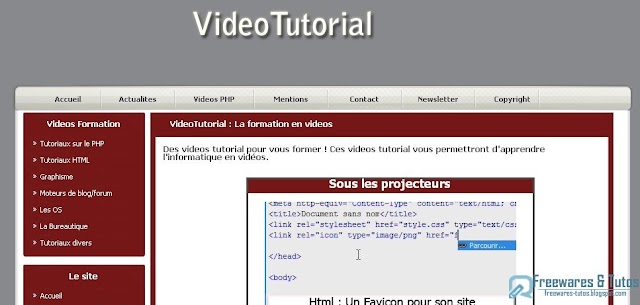 Le site du jour : VideoTutorial