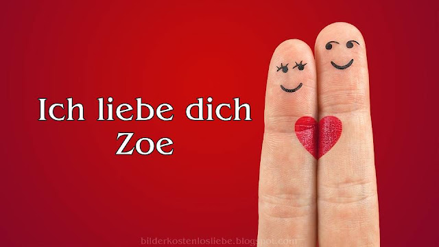 Bild von ich liebe dich für Zoe