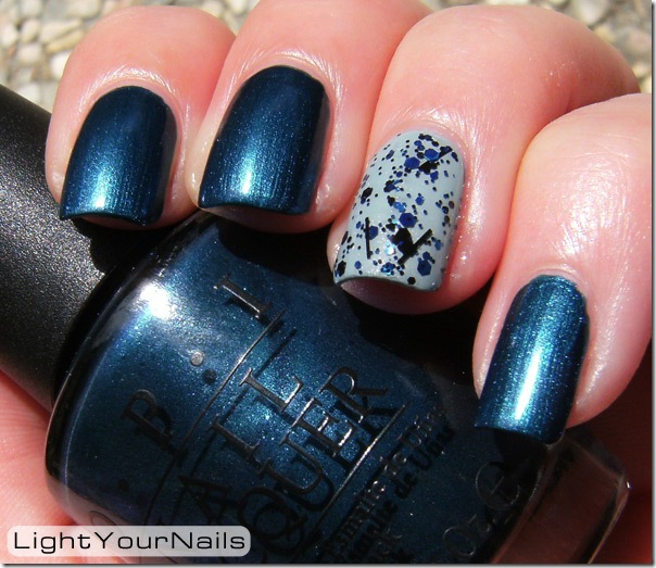 OPI Unfor-Greta-Bly Blue, China Glaze Seaspray, China Glaze Mosaic Madness