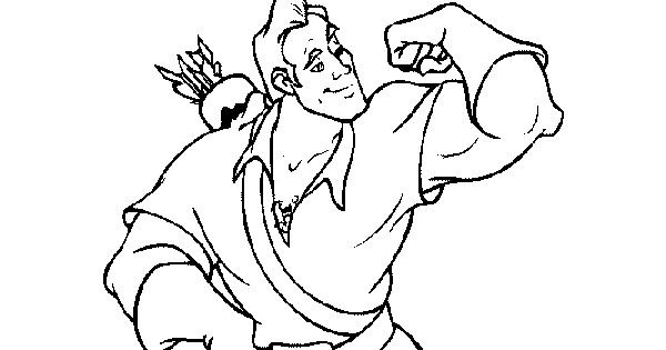 Coloring picture of Gaston ~ Child Coloring