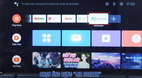 Cách 1: Chia sẻ hình ảnh từ Iphone lên tivi Panasonic bằng tính năng phản chiếu màn hình trên iPhone