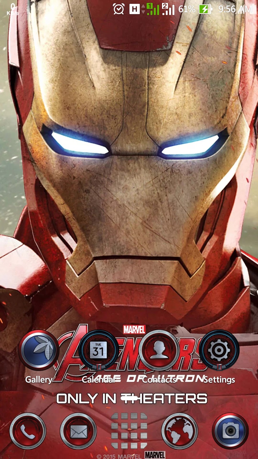 Themes Iron Man ZenUI Theme For ASUS Zenfone 2 Asus Zenfone