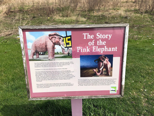 The Story of the Pink Elephant at the Shell gas station in DeForest, Wisconsin