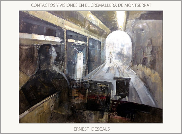 CONCTACTOS-MONTSERRAT-ARTE-PINTURA-VISIONES-EXTRATERRESTRES-TREN-CREMALLERA-PINTURAS-FENOMENOS-PARANORMALES-PINTOR-ERNEST DESCALS-