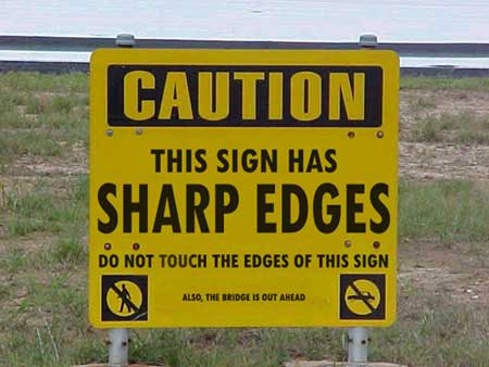 funny warning signs - funny signs