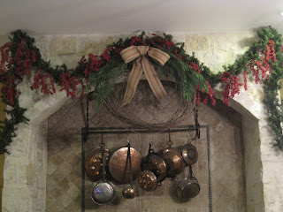 Christmas wreath and greenery