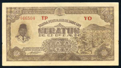  rupiah dan masterpiece nya uang kertas Indonesia 1948 (seri ORI IV)