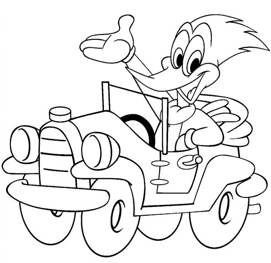 cars coloring pages. Duck car coloring pages