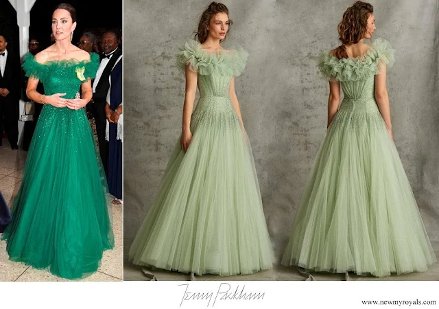 Kate Middleton wore Jenny Packham Wonder Glitter Tulle Gown