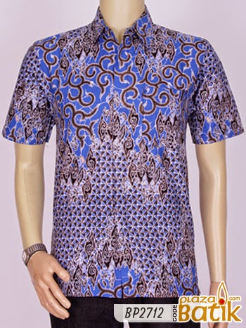  Baju Batik Pria Bahan Katun Elegan BP2712 Plaza Batik 