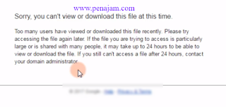 File di Google Drive tidak dapat didownload Unduh