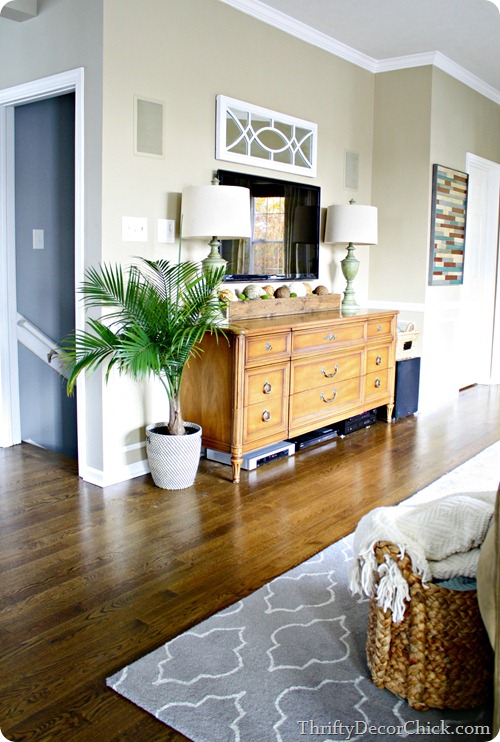 dresser as entertainment center
