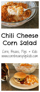 Chili Cheese Corn Salad - the perfect creamy, cheesy, savory side dish for the summer