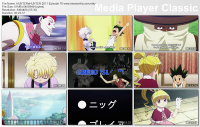 Download Film / Anime Hunter x Hunter 2011 Episode 75 "Teman Ging dan teman Sejati" Bahasa Indonesia