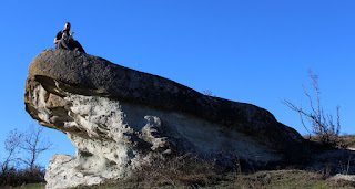 Sat on top of another rock formation